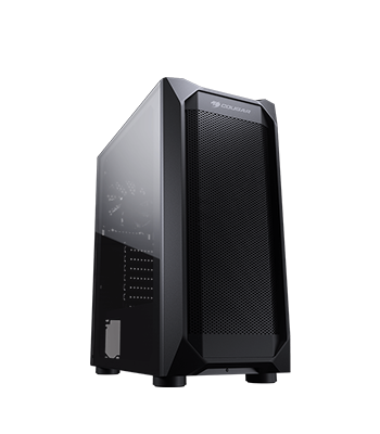 Cougar MX410 Mesh-G RGB Gaming Computer Case (ATX) (Black)