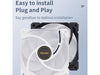 Kit de ventilador 3 en 1 ARGB SAMA IMW3IN1 de 120 mm, color blanco 