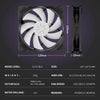 upHere 120mm Black aRGB Case Fans 3-Pack