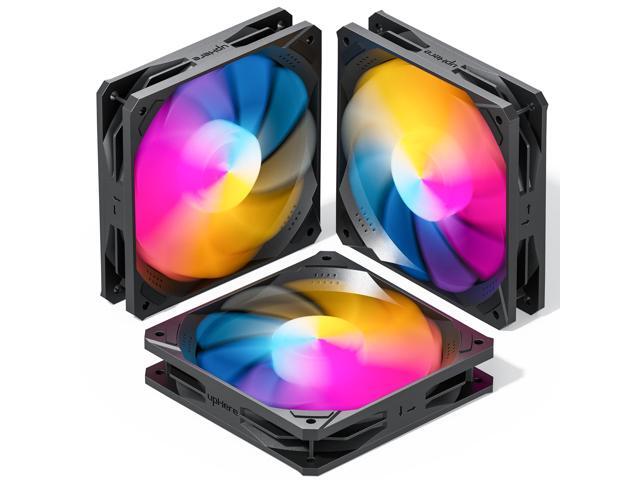 upHere 120mm Black aRGB Case Fans 3-Pack