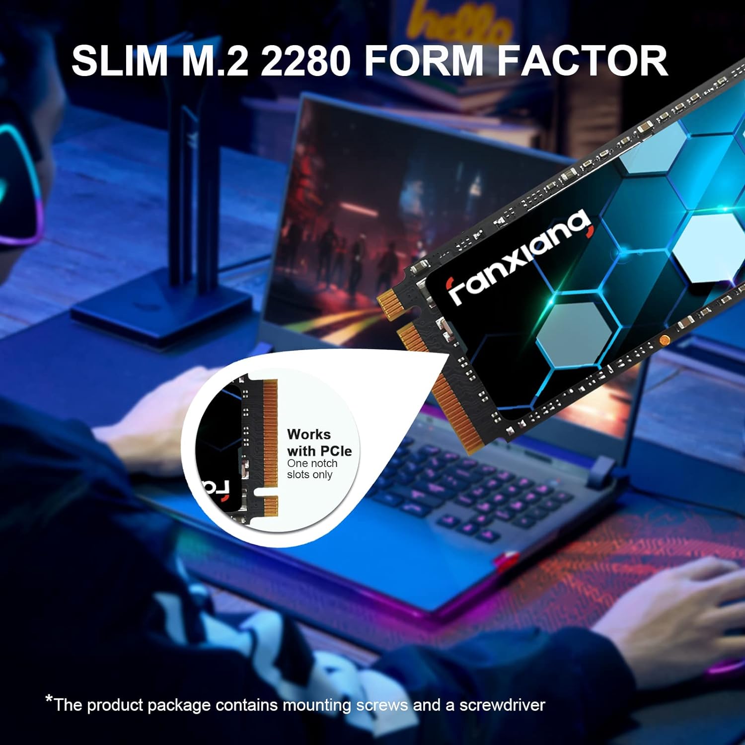 Fanxiang S501 512GB NVMe SSD 3D NAND1.3 PCIe Gen3x4 M.2 2280 Internal Solid State Drive (Read/Write Speed up to 2,150/1,600 MB/s) - Geek Tech