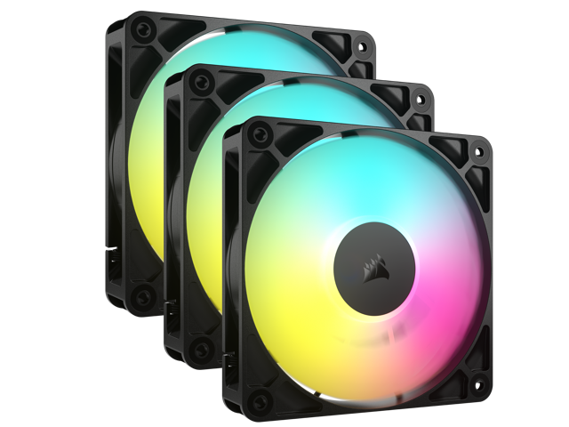 Corsair RS120 ARGB 3 Pack 120mm Fan Kit (Black)