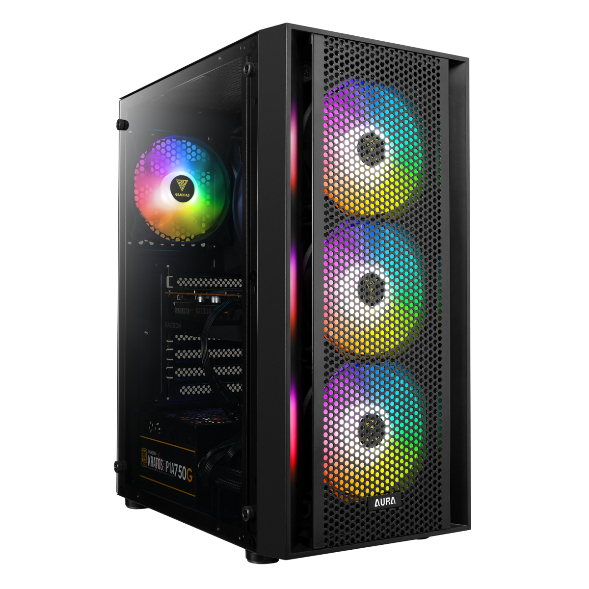 BitCrate Common — Gamdias ATX Aura GC2 RGB Gaming Computer Case (ATX) (Black)