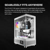 (ATX) GAMDIAS GD-ATLAS E1 Gaming Computer Case White — detail view