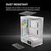 (ATX) GAMDIAS GD-ATLAS E1 Gaming Computer Case White — rear view