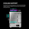 (ATX) GAMDIAS GD-ATLAS E1 Gaming Computer Case White — top view