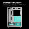 (ATX) GAMDIAS GD-ATLAS E1 Gaming Computer Case White — close-up