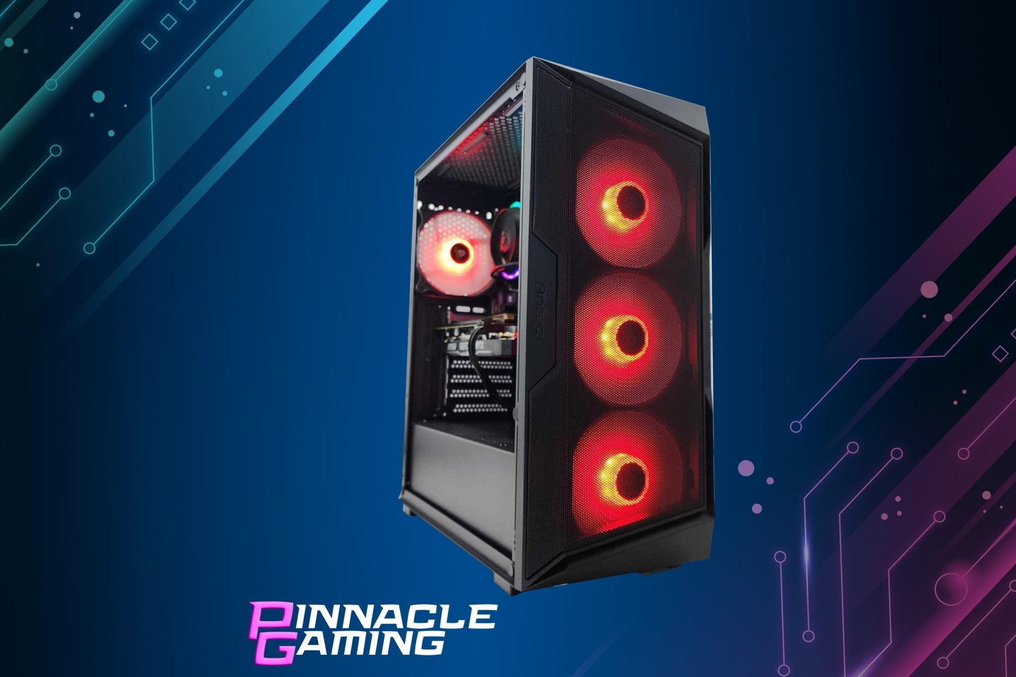 Gaming Desktop PC Computer Ryzen 7 7800X3D NVIDIA RTX 5060 2TB SSD 16GB DDR5 AX61 Black A620 - Geek Tech