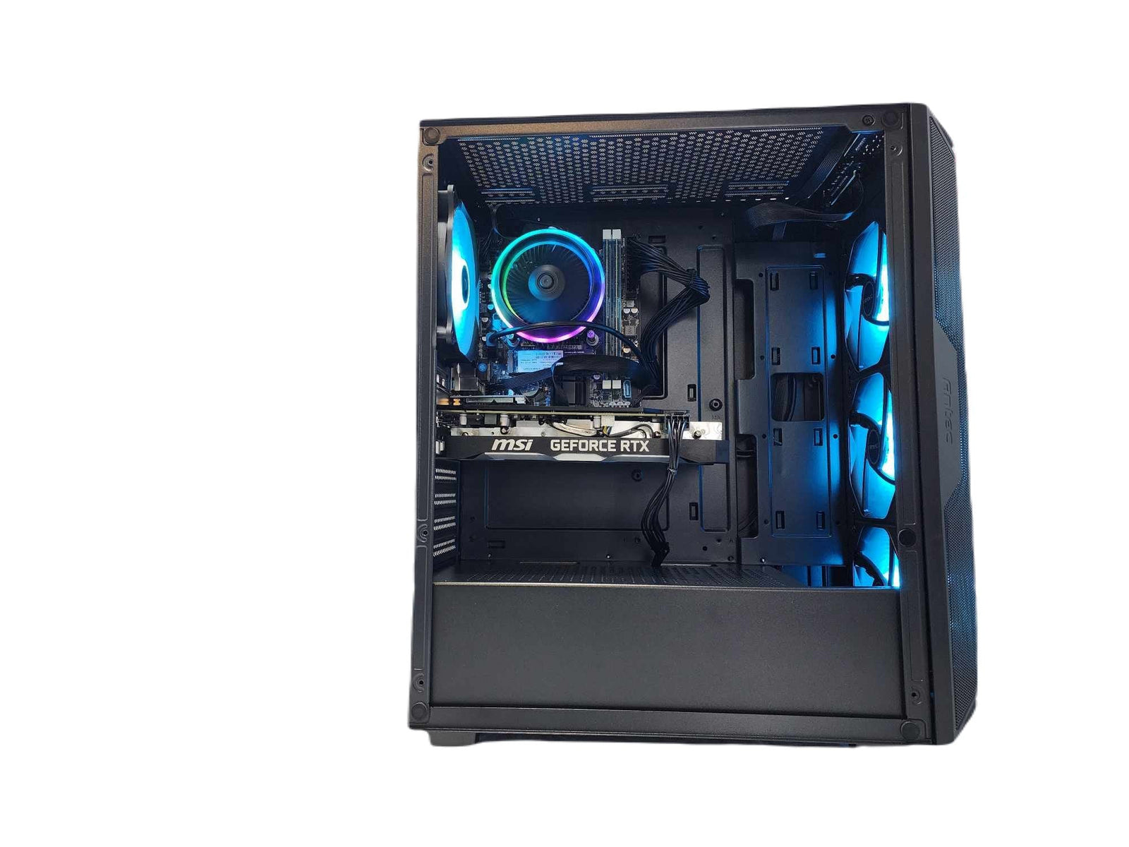 Gaming Desktop PC Computer Ryzen 7 7800X3D NVIDIA RTX 5060 2TB SSD 64GB DDR5 AX61 Black A620 - Geek Tech