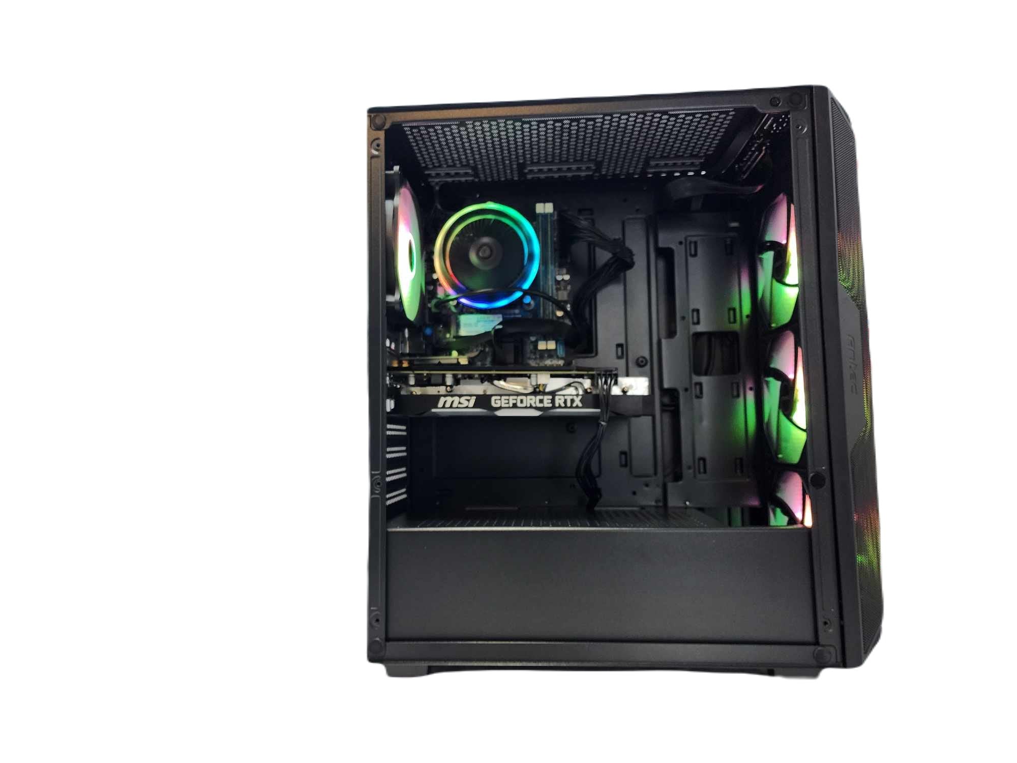 Gaming Desktop PC Computer Ryzen 7 7800X3D NVIDIA RTX 5060 500GB SSD 1TB HDD 32GB DDR5 AX61 Black A620 - Geek Tech