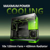 Computer Cases |Geometric Future M5 Gaming Desktop PC Case x5 RGB Fans (ATX) - TieredUp Tech