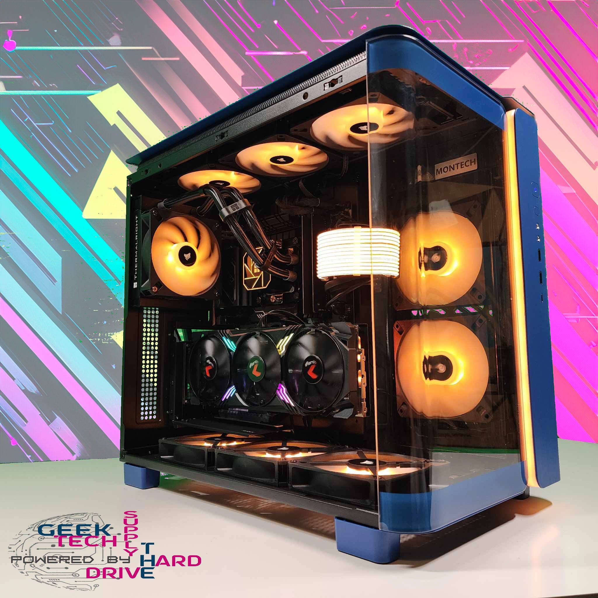 GTech Gaming PC i5 RTX 4060 Ti v2 16gb 1tb NVMe 16GB DDR4 AIO Blue - Geek Tech