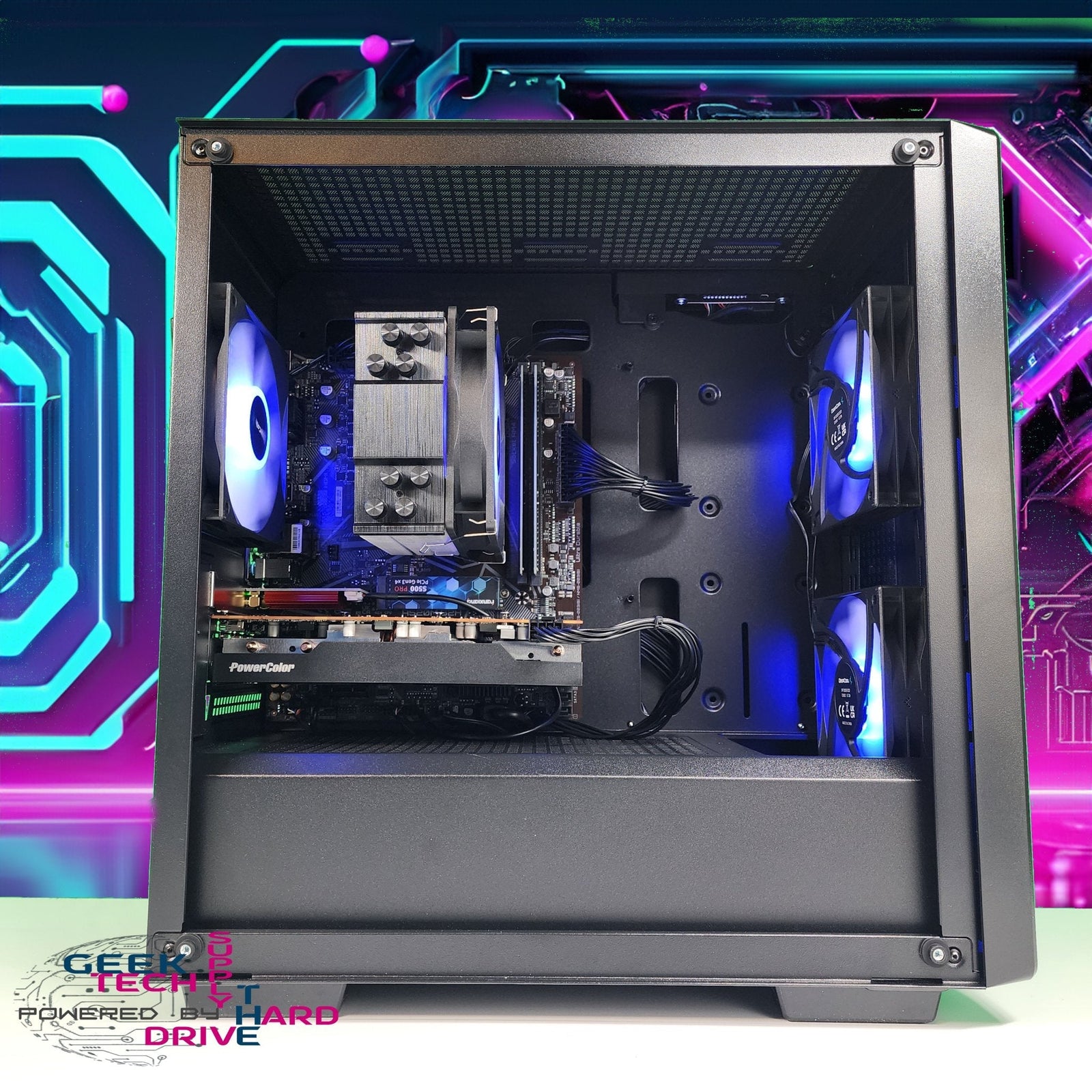 GTech Gaming PC Ryzen 3 1TB SSD RTX 2060 16GB Black CC360 A520 - Geek Tech