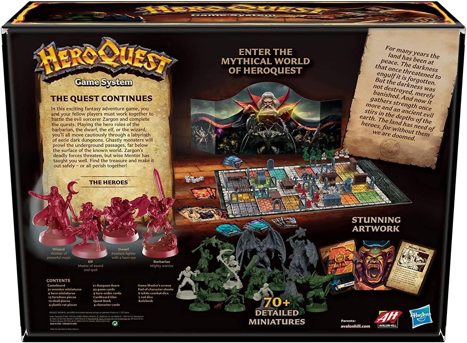 Hasbro Heroquest Tabletop Board Game Dungeon Adventure Game - Geek Tech