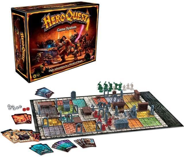 Hasbro Heroquest Tabletop Board Game Dungeon Adventure Game - Geek Tech