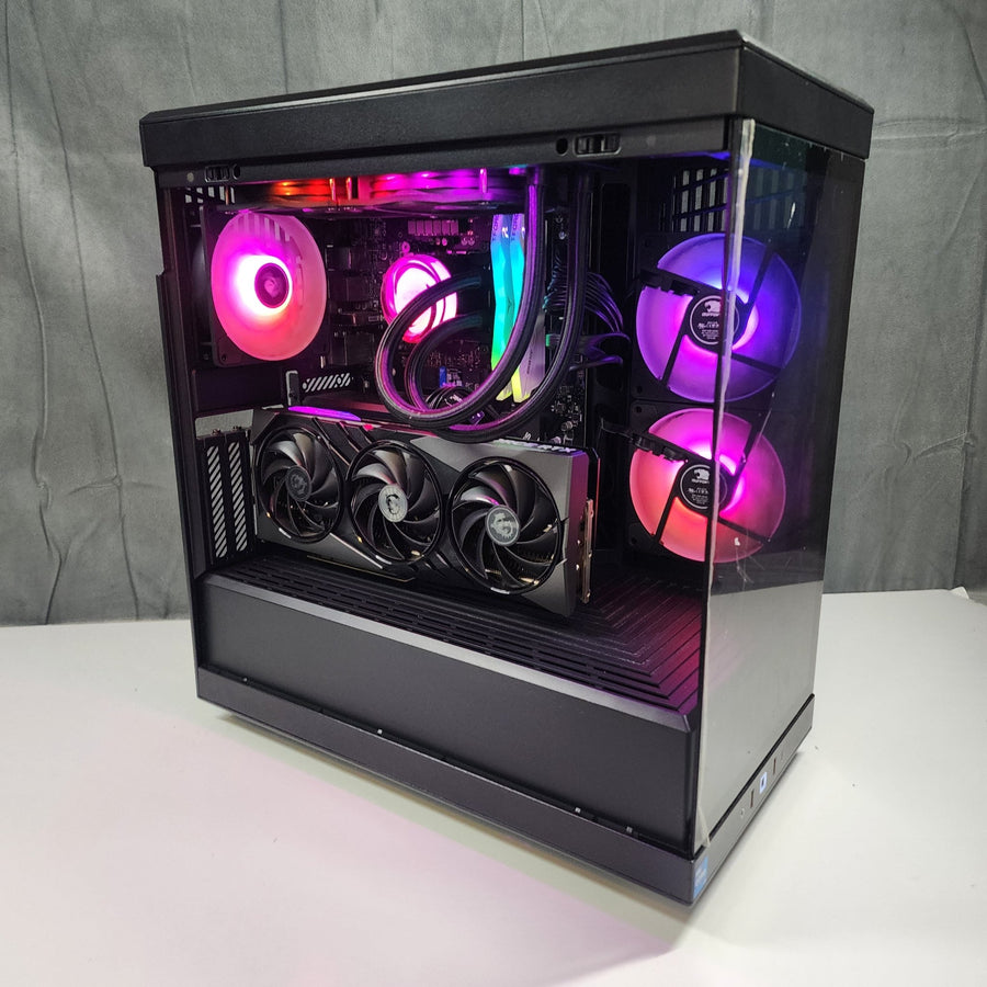 iBuyPower Gaming PC i7-14700F RTX 4070 2TB SSD 32GB DDR5-5200 WiFi Black