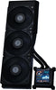 Lian Li Hydroshift 360 AIO Black Temp Display CPU Cooler — bottom view