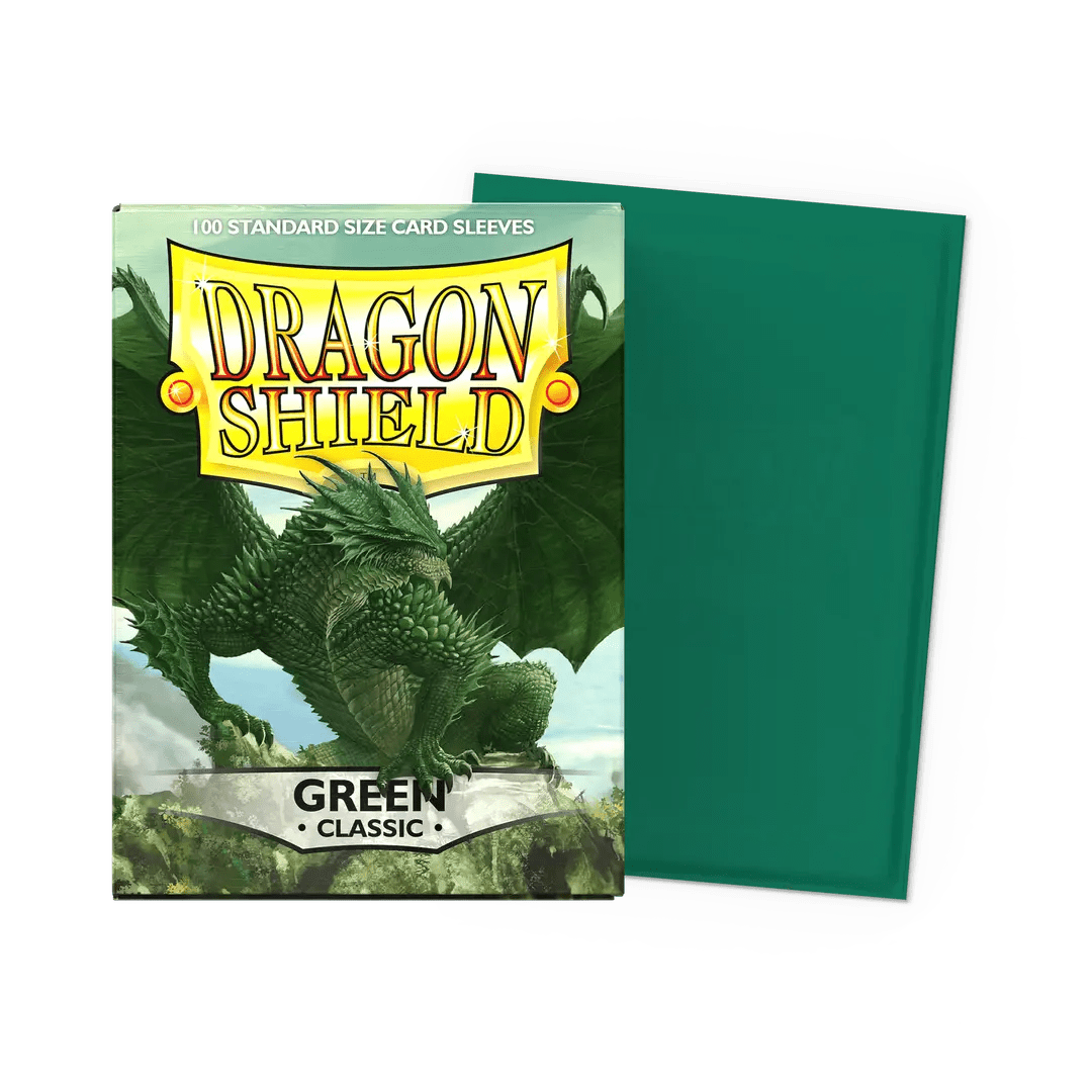 Magic The Gathering CCG: Dragon Shield Clear Card Sleeves (Pack of 100) (Green) - Geek Tech