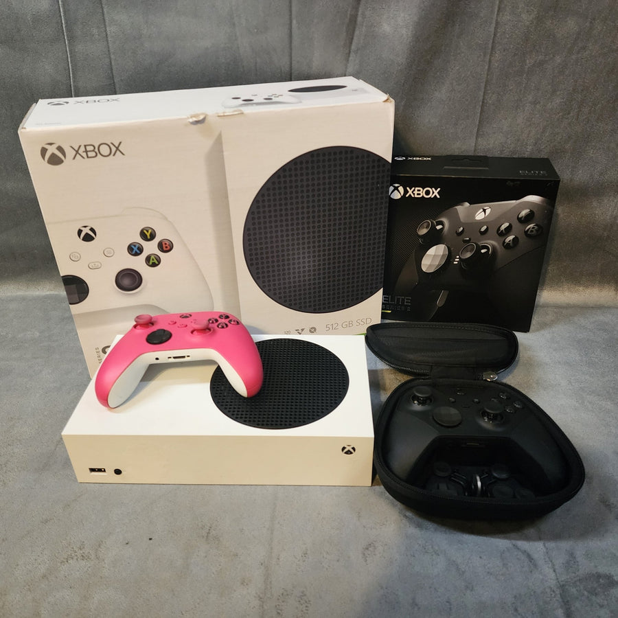 Microsoft Xbox Series S 512GB 2 Controllers + Cables White