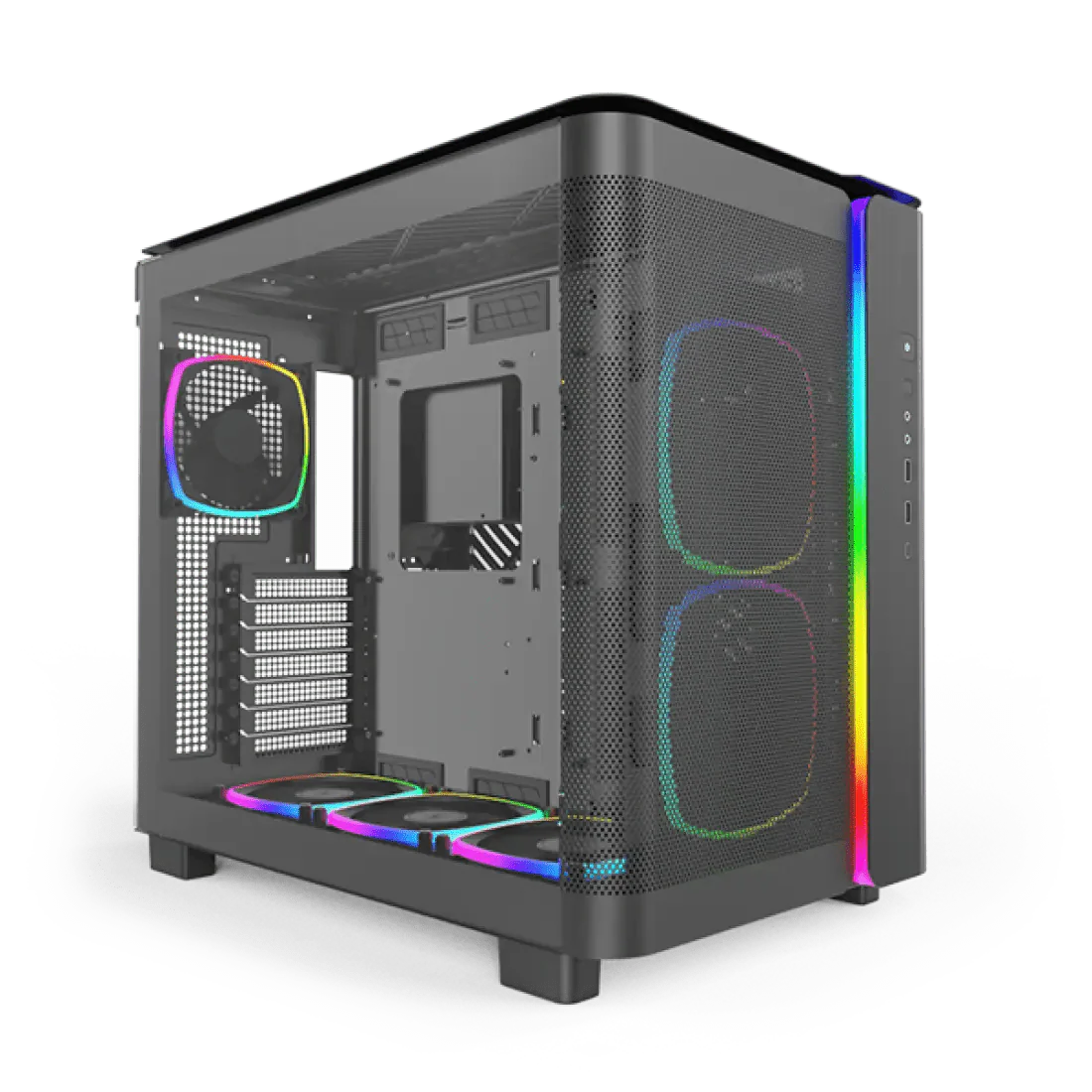 Custom gaming PC with Core Ultra 7 265K and XFX AMD Radeon RX 7700 XT Speedster QICK 319 12GB GDDR6 3-Fan Graphics Card — int