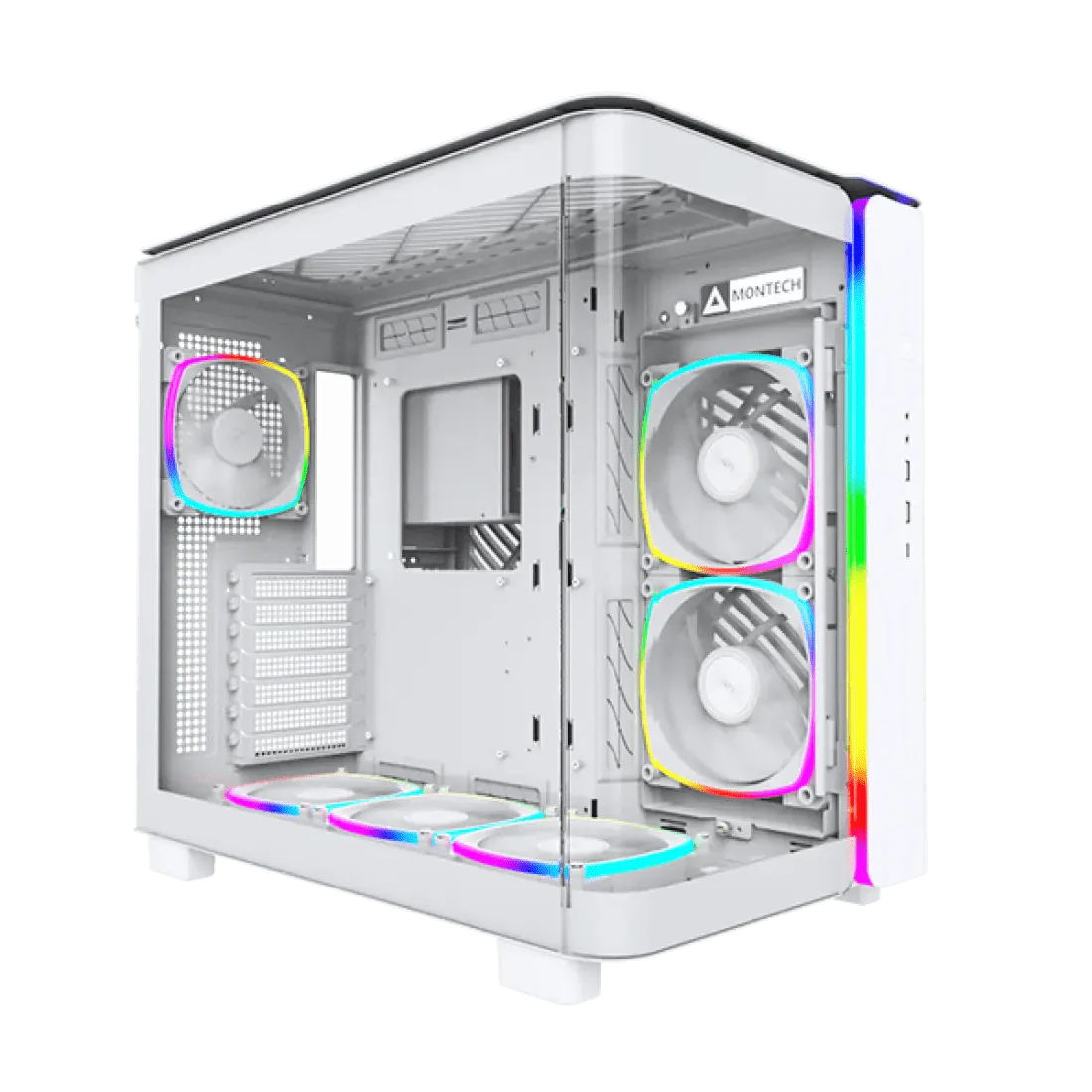 1440p ultra and ray tracing gaming PC with Ryzen 5 7600X and PNY NVIDIA GeForce RTX 5070 Ti OC 16GB GDDR7 3-Fan Graphics Card