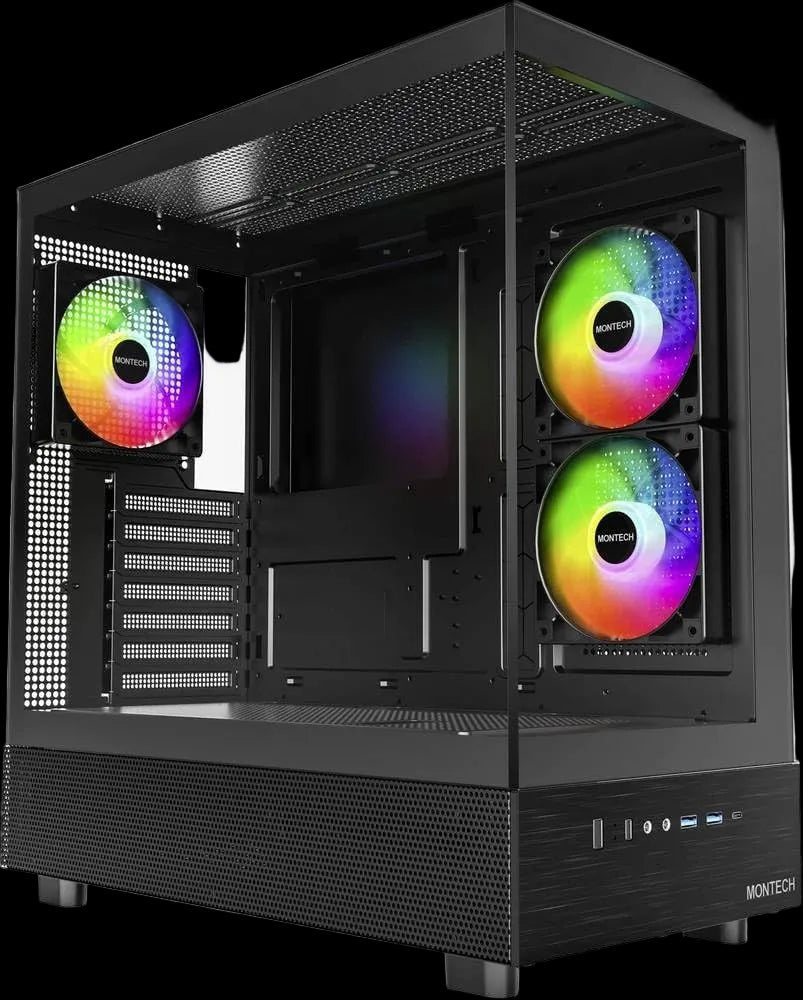 Custom gaming PC with Core Ultra 7 265K and XFX AMD Radeon RX 7700 XT Speedster QICK 319 12GB GDDR6 3-Fan Graphics Card — int