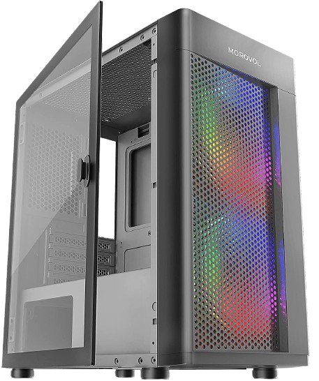 Morovol Mesh Gaming Computer Case | TieredUp Tech – TieredUp Tech, Inc.