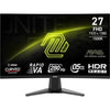 MSI MAG 276CXF 27" Full HD HDR 1080P 280 Hz Curved Gaming — side view