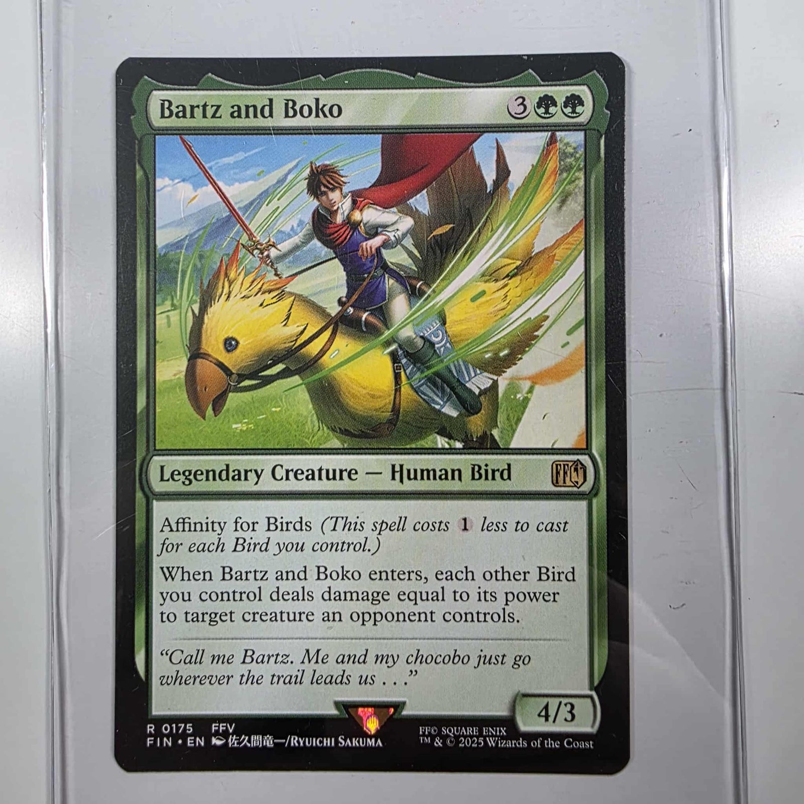 MTG Magic The Gathering Bartz and Boko Final Fantasy Legendary Creature Single 175 - Geek Tech