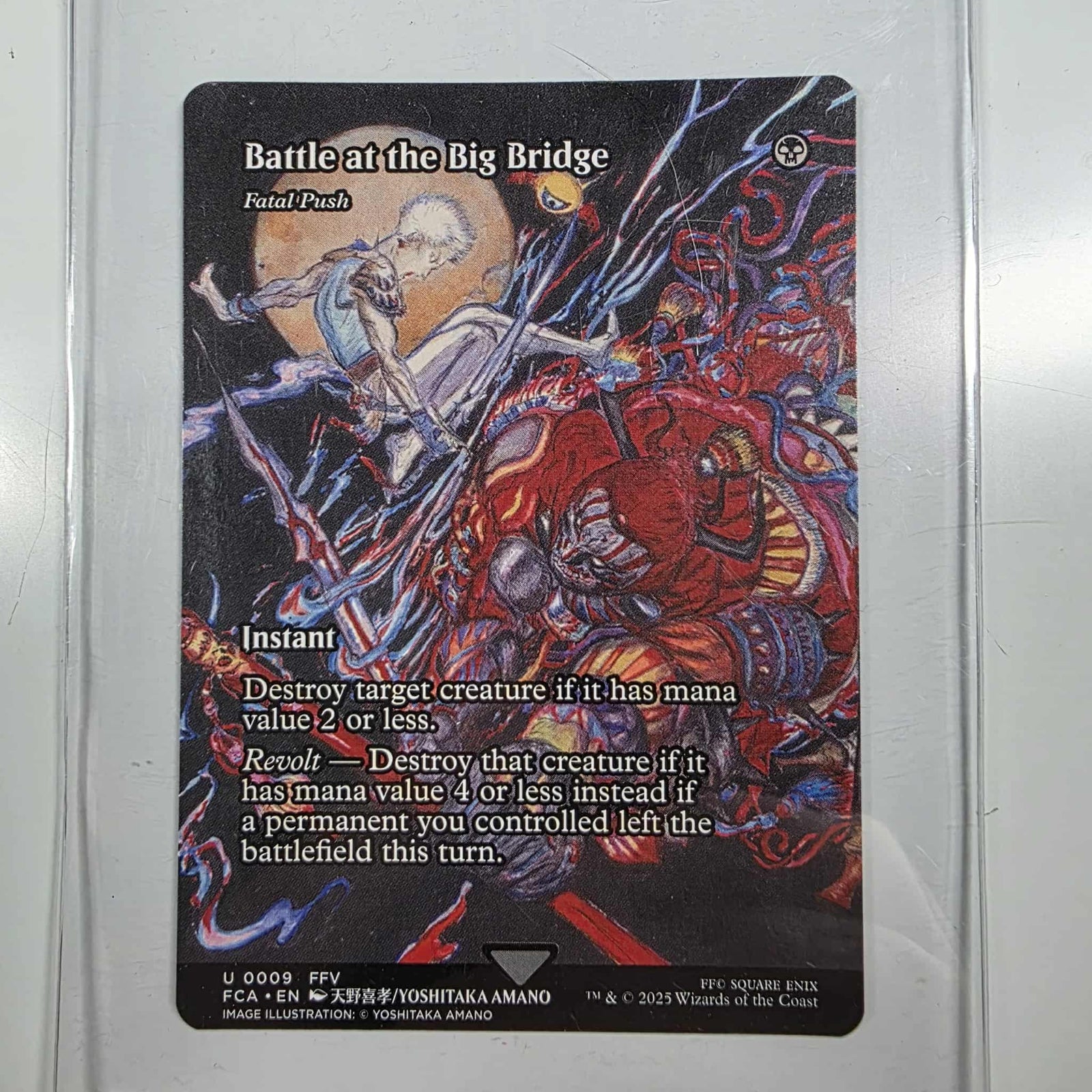 MTG Single Magic The Gathering Battle at the Big Bridge Fatal Push Final Fantasy Uncommon Instant Showcase - Geek Tech