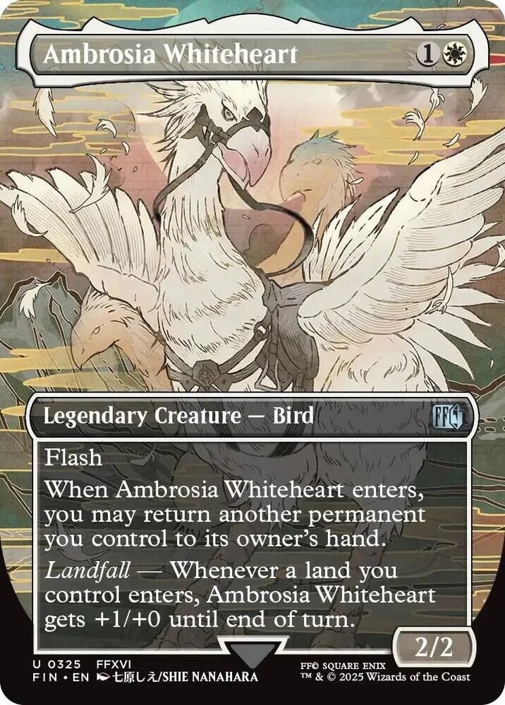 MTG Single Magic The Gathering Final Fantasy Ambrosia Whiteheart Legendary Creature Uncommon 325 - Geek Tech