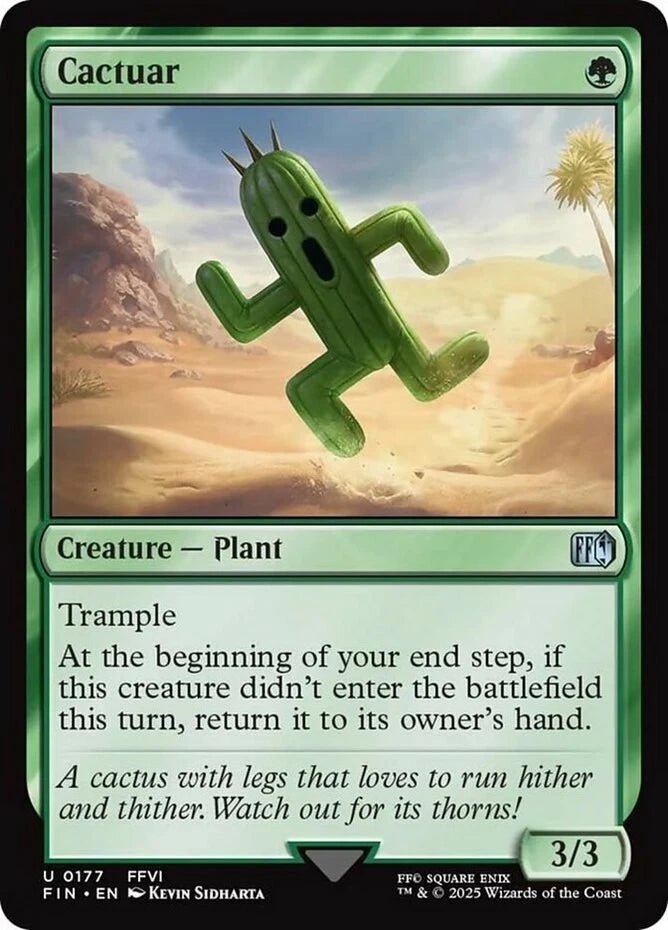 MTG Single Magic The Gathering Final Fantasy Cactuar Creature Uncommon 177 - Geek Tech
