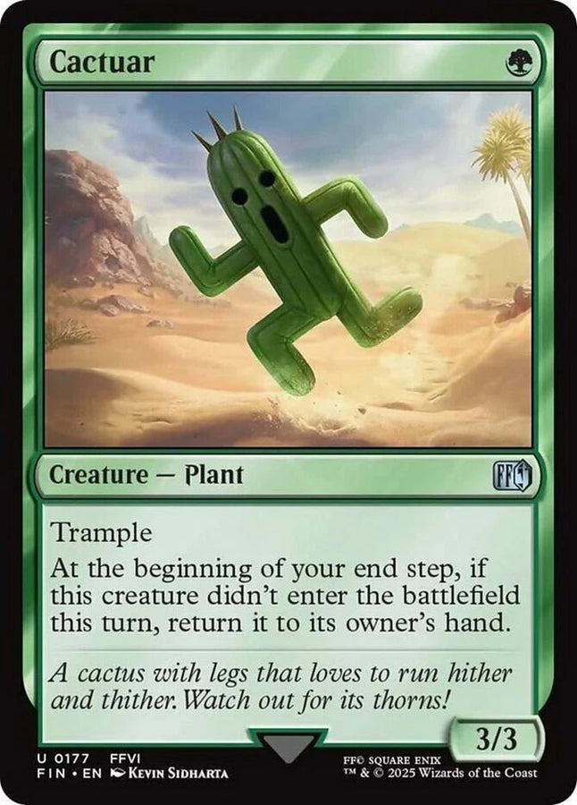 MTG Single Magic The Gathering Final Fantasy Cactuar Creature Uncommon #177