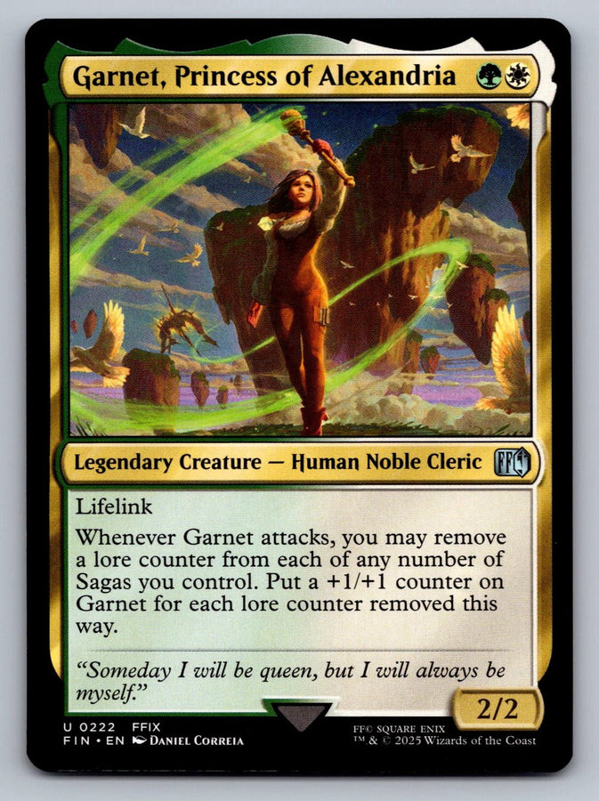 MTG Single Magic The Gathering Final Fantasy Garnet, Princess of Alexandria Legendary Creature Uncommon #222