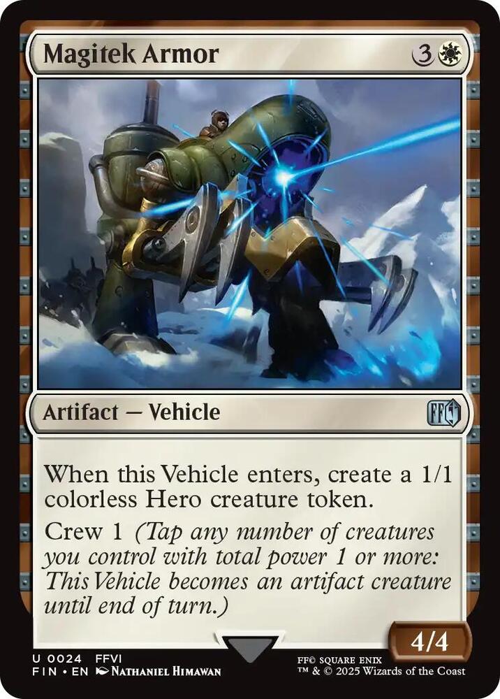MTG Single Magic The Gathering Final Fantasy Magitek Armor Artifact Uncommon 24 - Geek Tech