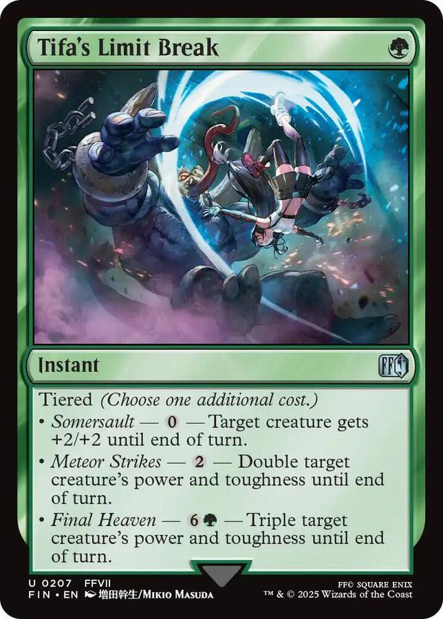 MTG Single Magic The Gathering Final Fantasy Tifa's Limit Break Instant Uncommon #207
