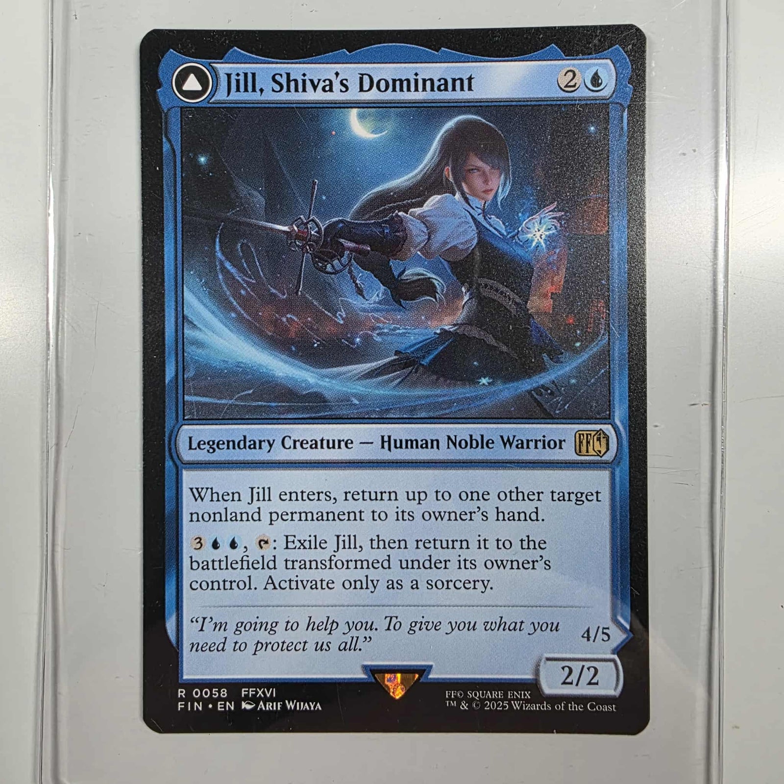 MTG Single Magic The Gathering Jill, Shiva's Dominant Final Fantasy Legendary Creature Rare 58 - Geek Tech