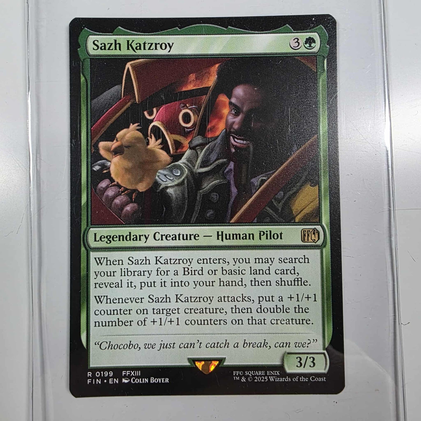 MTG Single Magic The Gathering Sazh Katzroy Final Fantasy Legendary Creature Rare 199 - Geek Tech