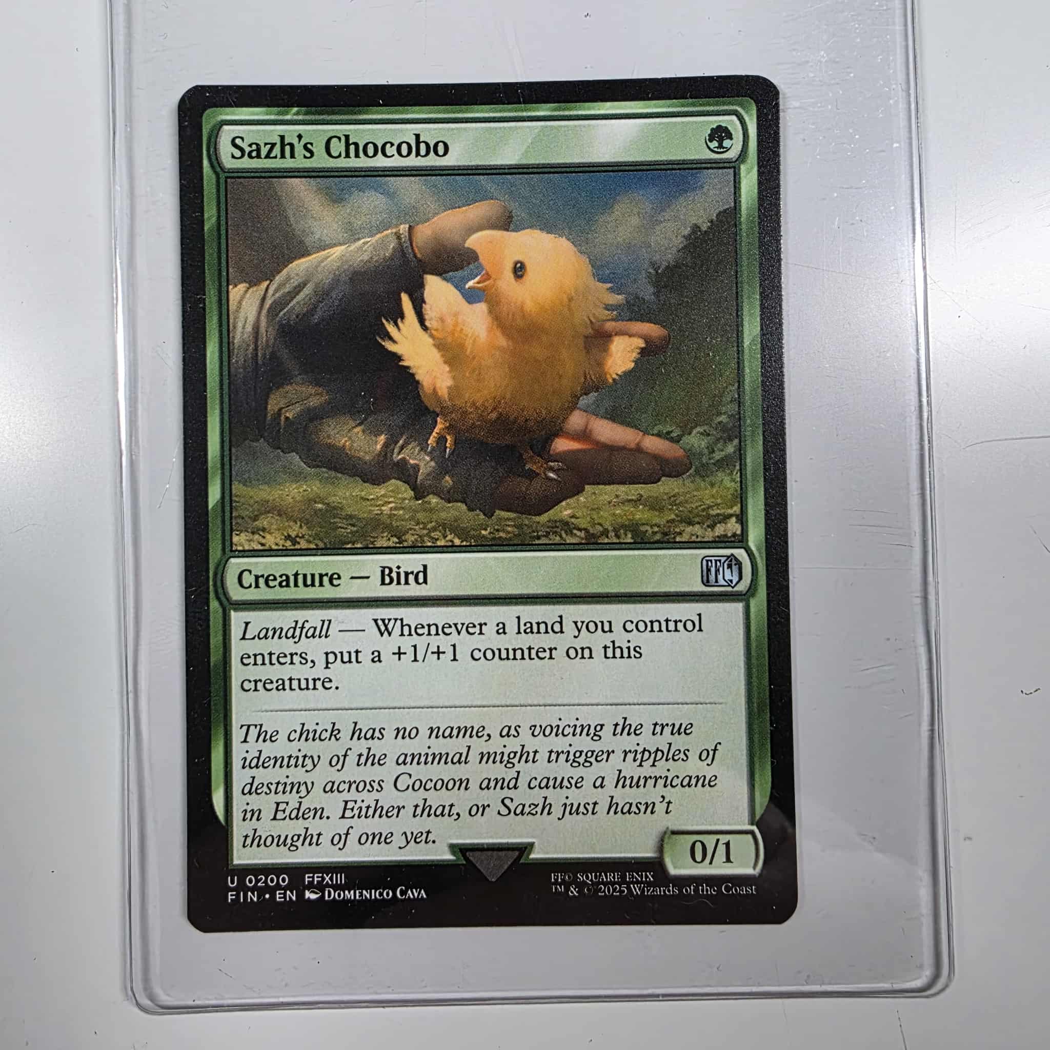MTG Single Magic The Gathering Sazh's Chocobo Bird Final Fantasy Creature Uncommon 200 - Geek Tech
