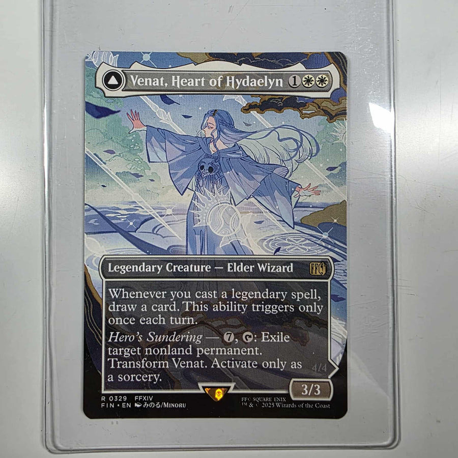 MTG Single Magic The Gathering Venat, Heart of Hydaelyn (Borderless) Final Fantasy Legendary Creature Rare #329