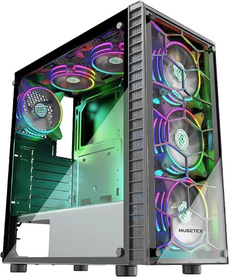 Musetex G06S6-B Gaming Computer Case