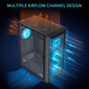 Musetex G07 Gaming Computer Case — rear view