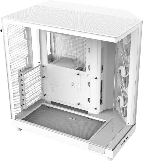 NZXT H6 Flow CC - H61FW - 01 Includes 3 x 120mm Fans White Case - Geek Tech
