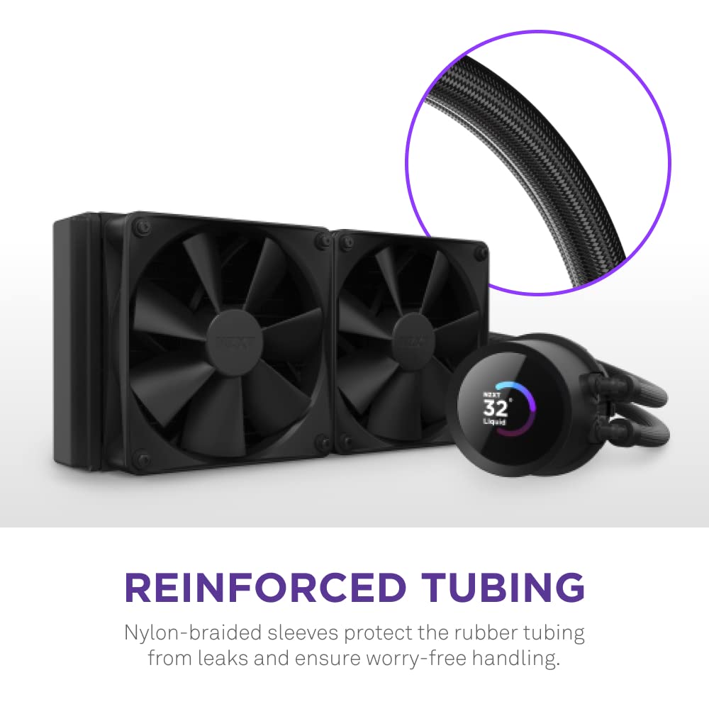 NZXT Kraken 240 - RL - KN - 240 - B1 - 240mm AIO CPU Liquid Cooler Black - Geek Tech