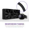 NZXT Kraken 240 - RL-KN-240-B1 - 240mm AIO Temp Display CPU — rear view