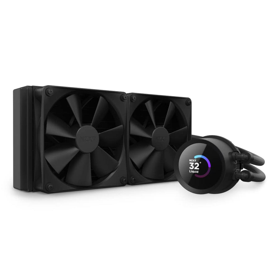 NZXT Kraken 240 - RL-KN-240-B1 - 240mm AIO Temp Display CPU Liquid Cooler Black