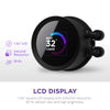 NZXT Kraken 240 - RL-KN-240-B1 - 240mm AIO Temp Display CPU — bottom view