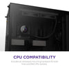 NZXT Kraken 240 - RL-KN-240-B1 - 240mm AIO Temp Display CPU — side view