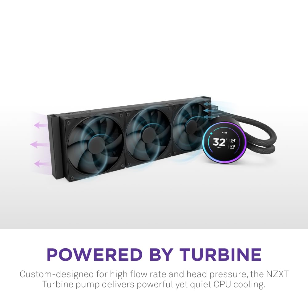 NZXT Kraken Elite 360 - AIO CPU Liquid Cooler - 360mm Radiator - Geek Tech