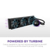 NZXT Kraken Elite 360 AIO Temp Display CPU Liquid Cooler — side view